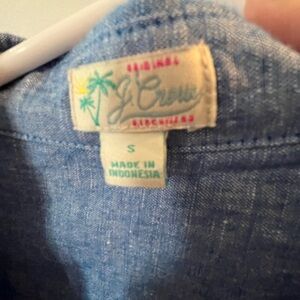 J Crew chambray beach cover up